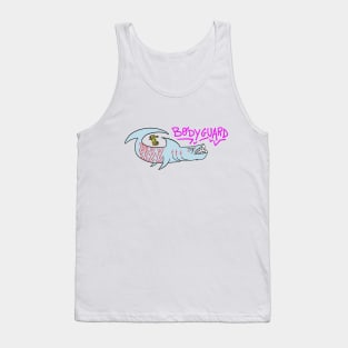 Bodyguard shark drawing Tank Top